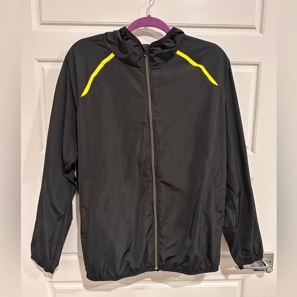 Black Jacket with Reflective Accents